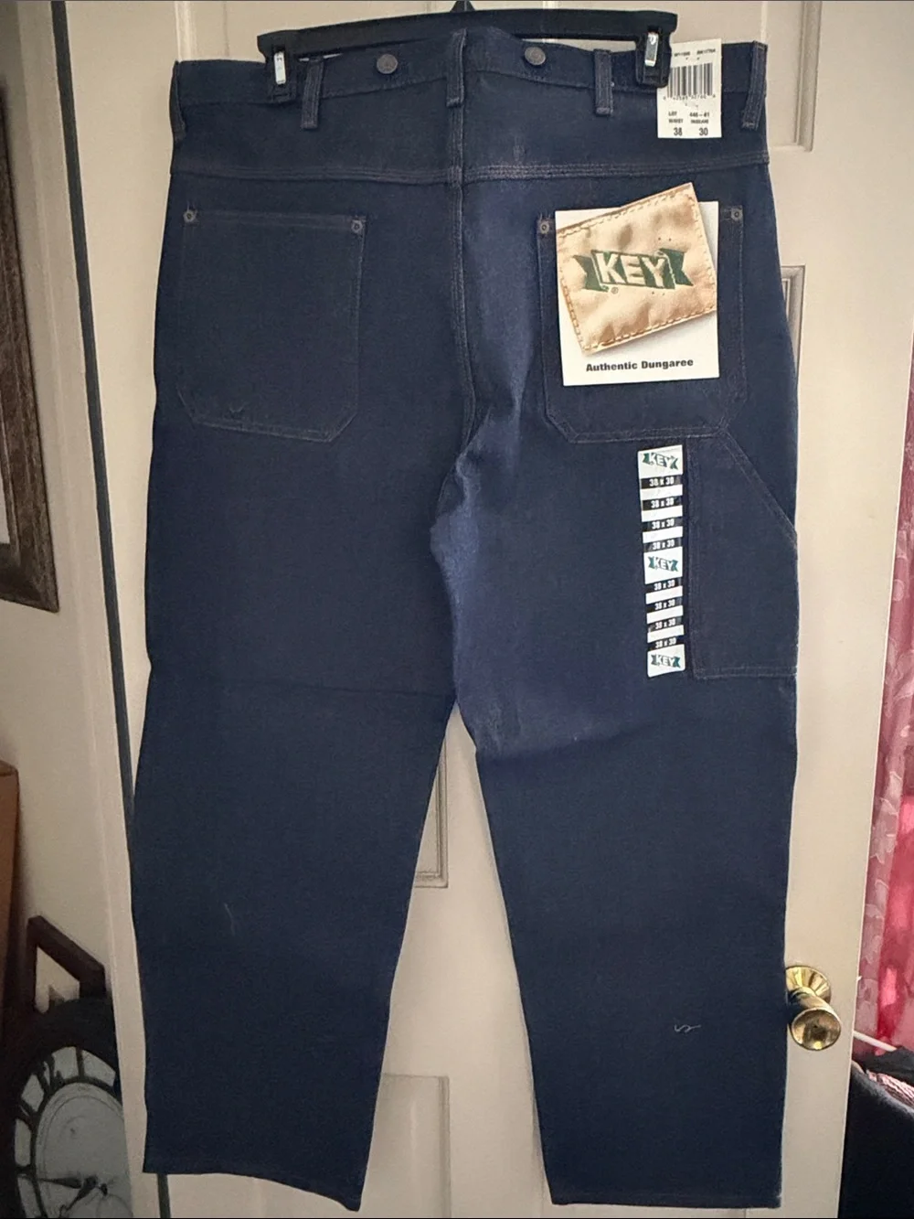 Classic Straight Fit Men's Jeans in Deep Blue Denim
